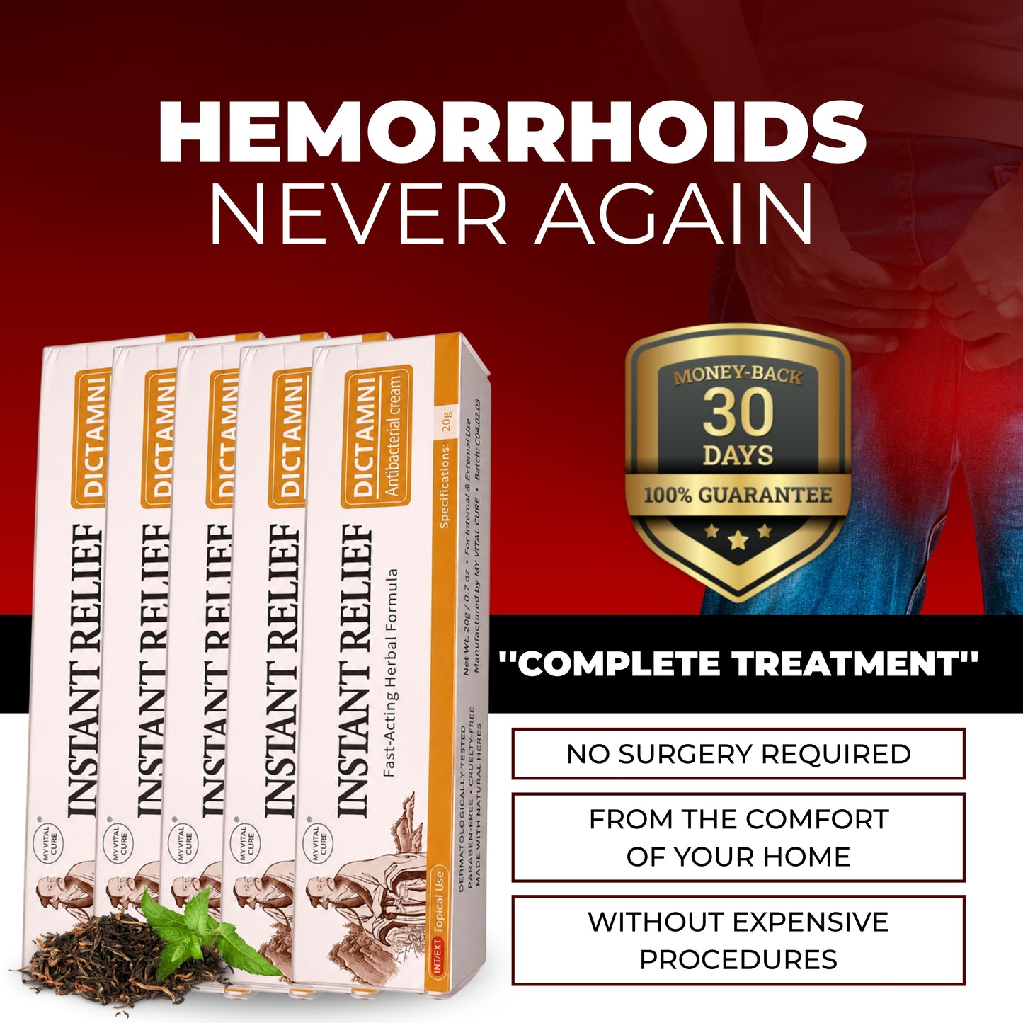 Dictamni Herbal Hemorrhoid Ointment — 5 Units